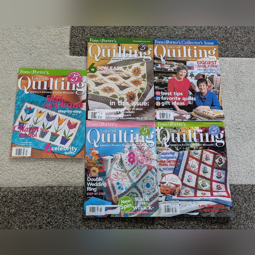 5 Fons And Porter's Love Of Quilting Magazines